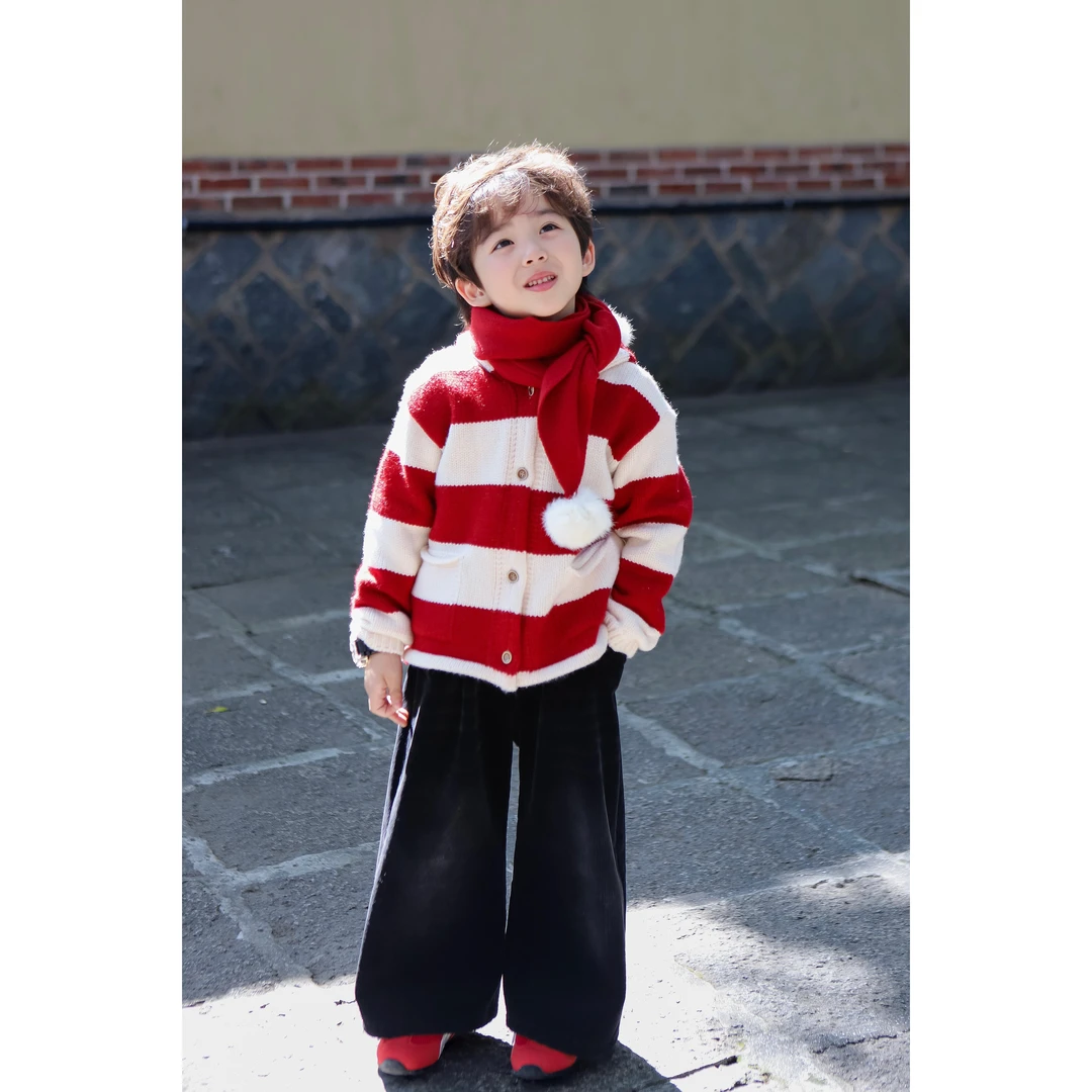 【现货】伟伟同款【抬頭見喜】2024年冬季新款新年喜庆毛衣WW0484