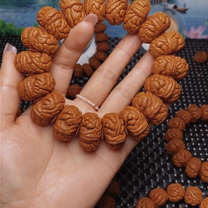 桃核手串王*五龙纹桃核