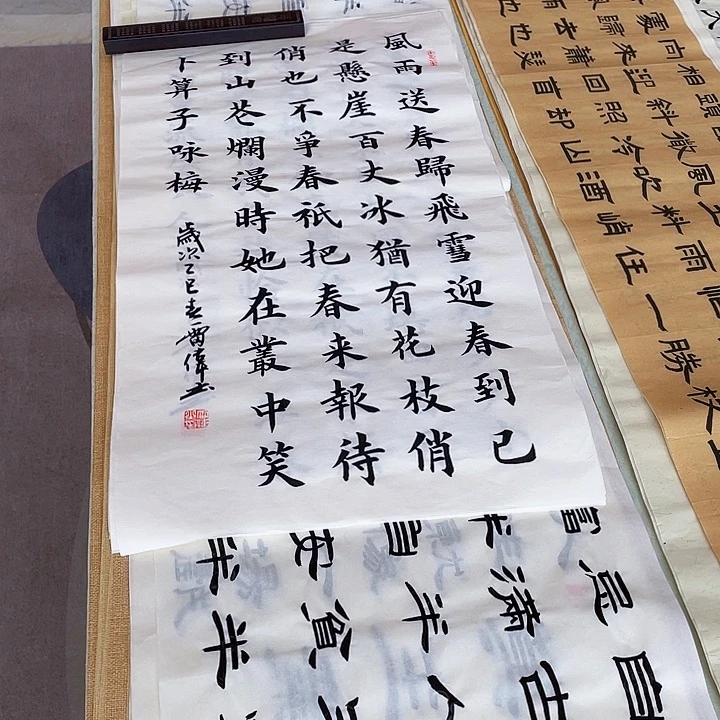 书法雷伟老师咏梅