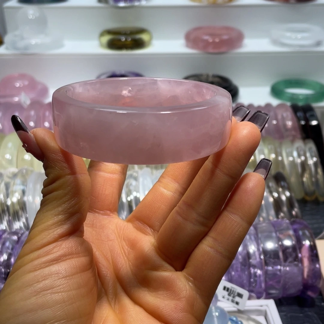 水晶手镯61.7圈口11号未镶嵌