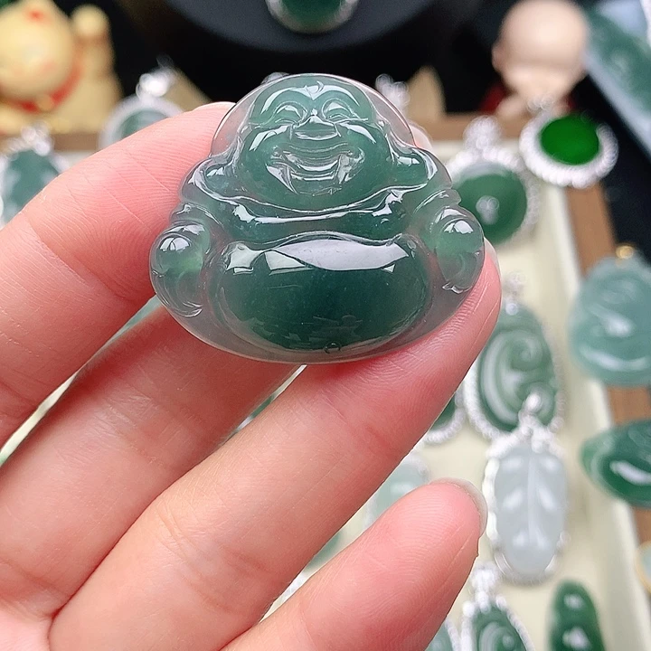 颈饰银S925镶嵌翡翠吊坠