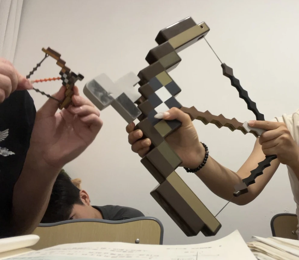 【我的世界弓箭】我的世界弓箭mc迷你弓箭可弹射弓箭送朋友礼物