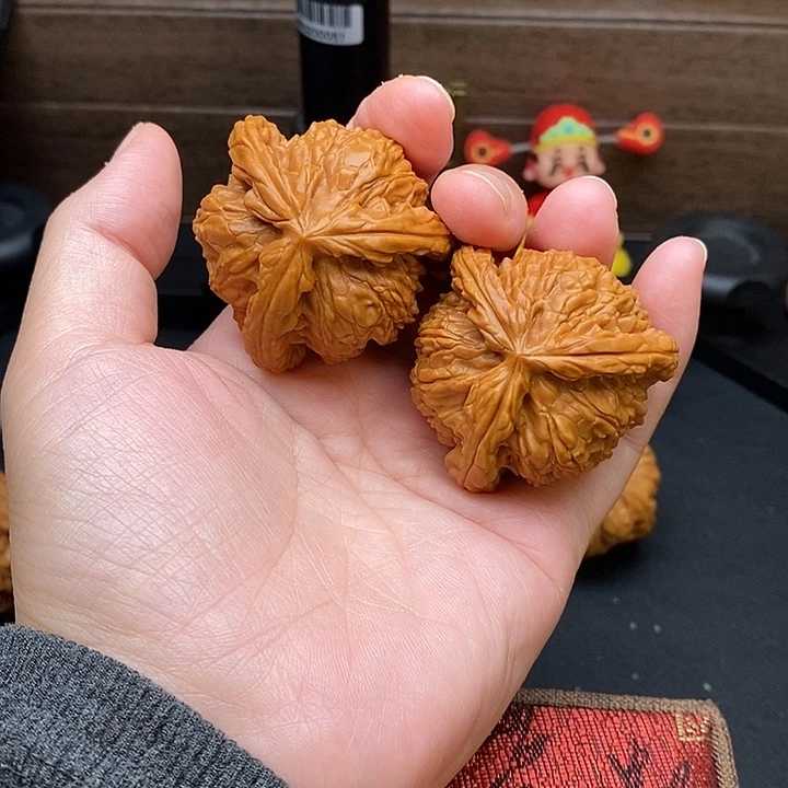 七***五把件文玩核桃白奔