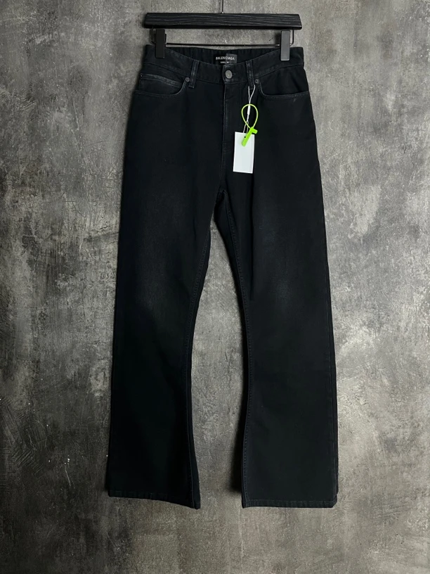 全新未使用 Balenciaga/巴黎世家 M码*1/做旧微喇牛仔裤/02034