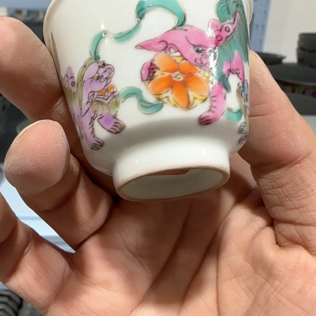 瓷片摆件手绘瓷器全部处理