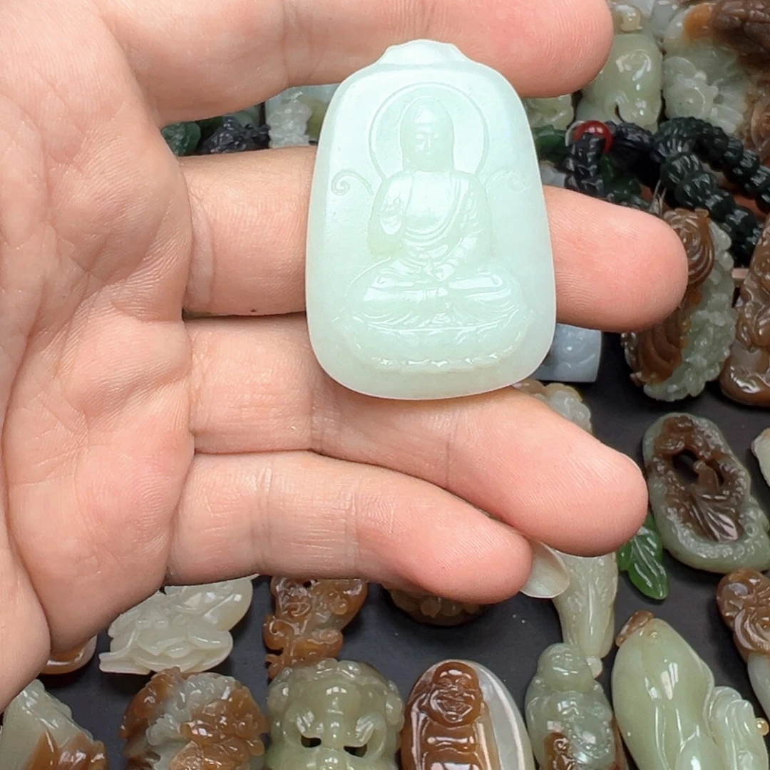 和田玉未镶嵌挂件