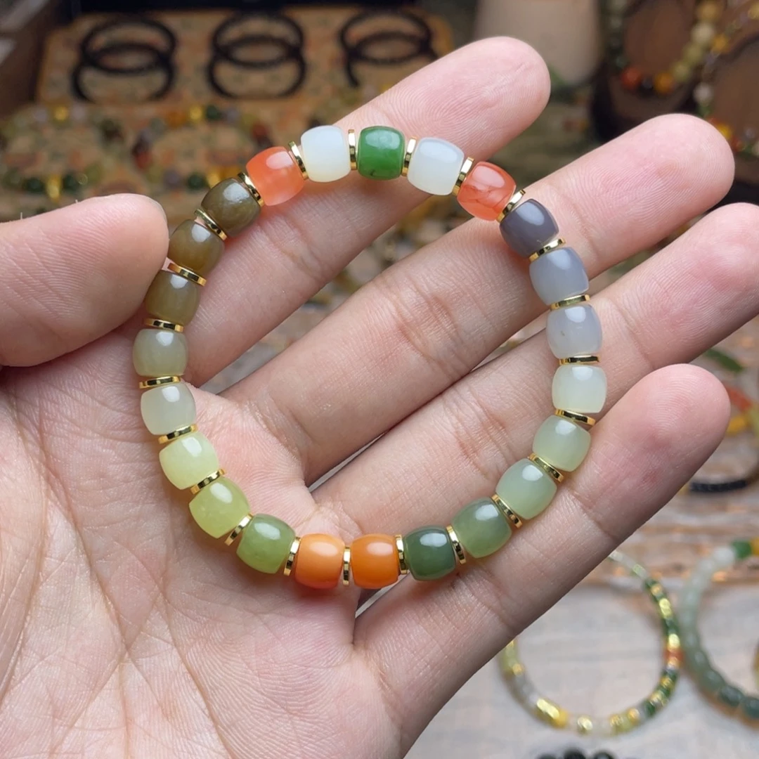 和田玉未镶嵌手链