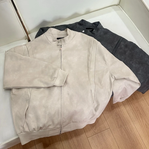 【醒醒】STRLAB×新因素美式拼接夹克潮宽松飞行员外套Y210