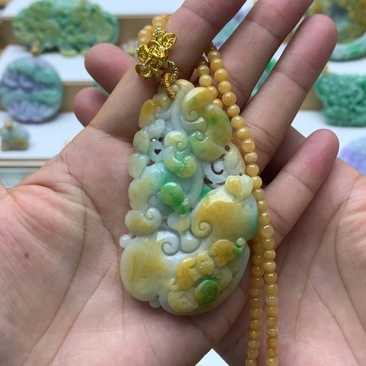 颈饰未镶嵌翡翠翡翠