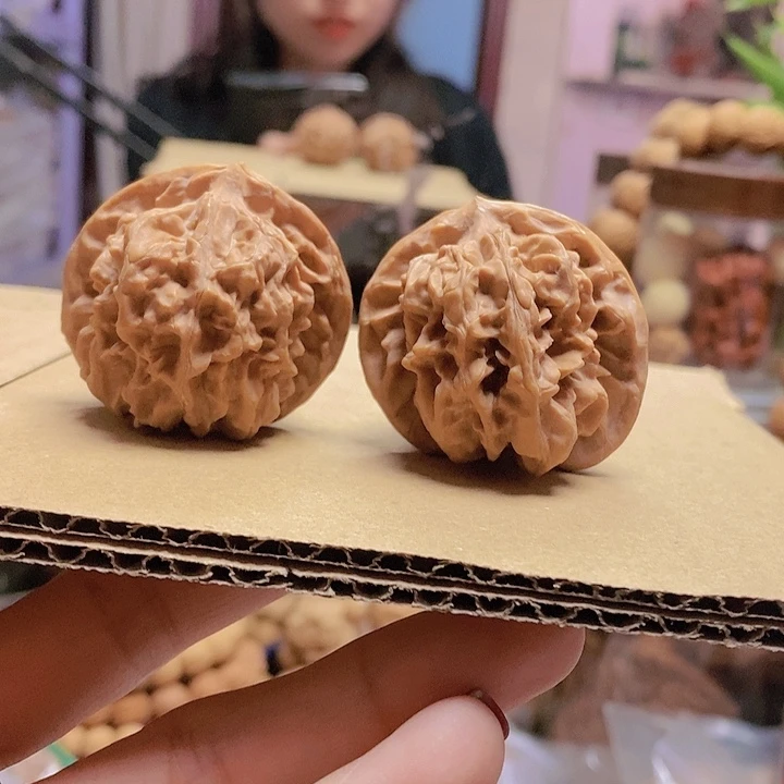 【闪购商品】文玩核桃把件胡****?41.5刀子蜡皮天残脚