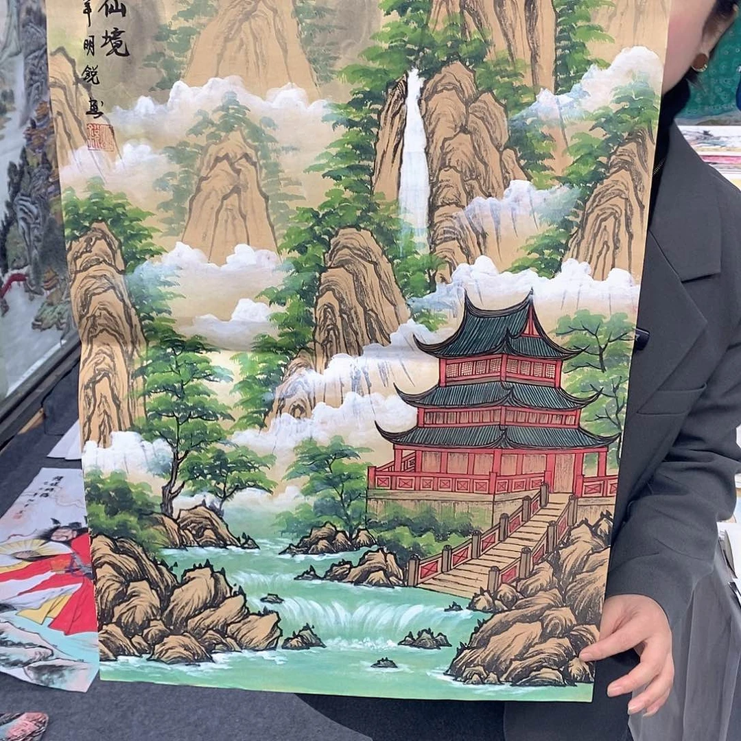 国画国画手绘作品