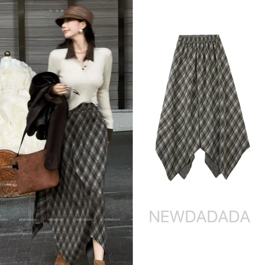 利达NEW DADADA 复古半裙时尚气质休闲百搭修身显瘦裙子CEZ1454