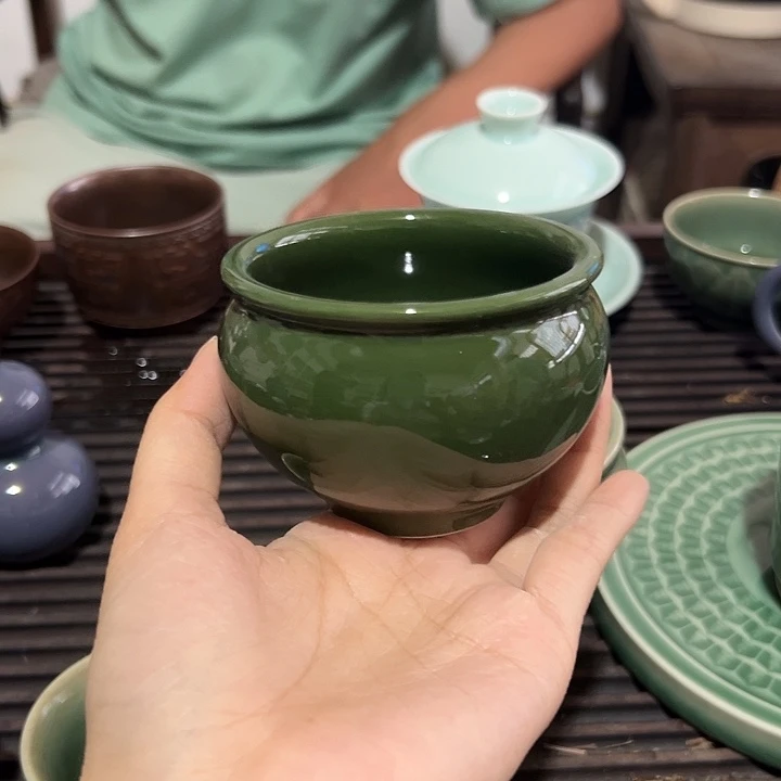 龙泉云间青瓷小米茶器