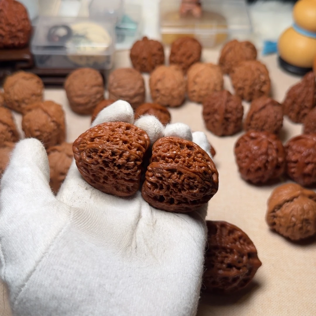 河***飞文玩核桃吊坠37尺寸全品南疆石核桃