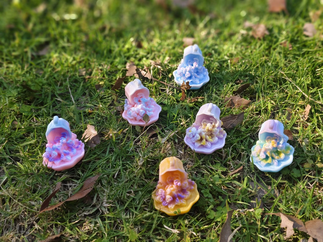 Lantt「兰太太」定制【夜绽】树脂diy配件摆件挂件