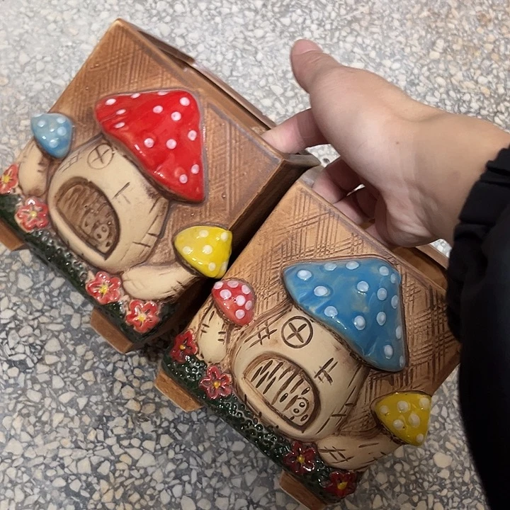 粗陶材质多肉花盆