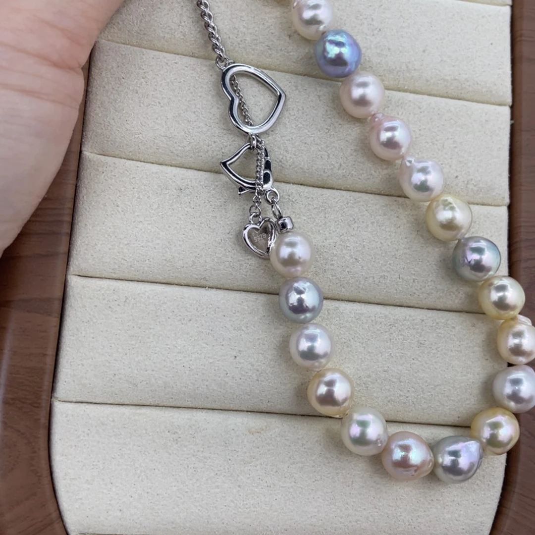 银S925镶嵌海水珍珠颈饰