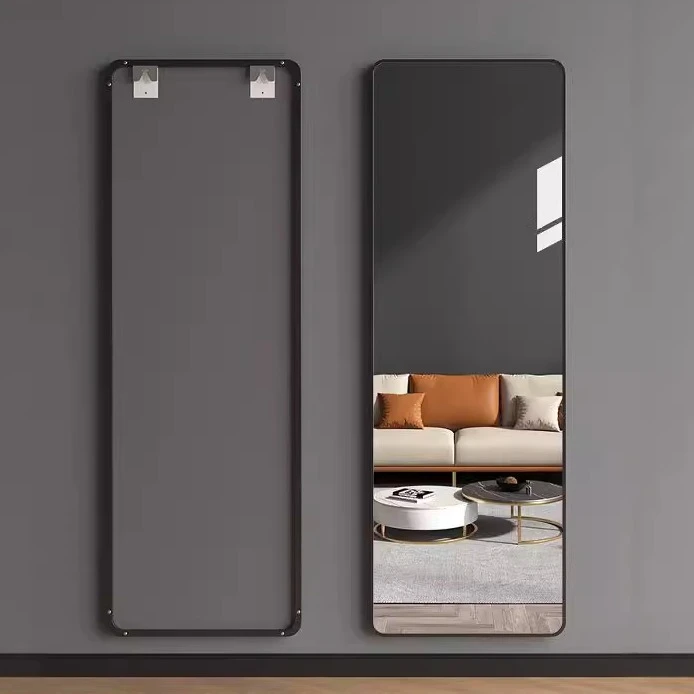 全身镜穿衣镜子贴墙自粘家用客厅玄关墙面免打孔壁挂式玻璃试衣镜