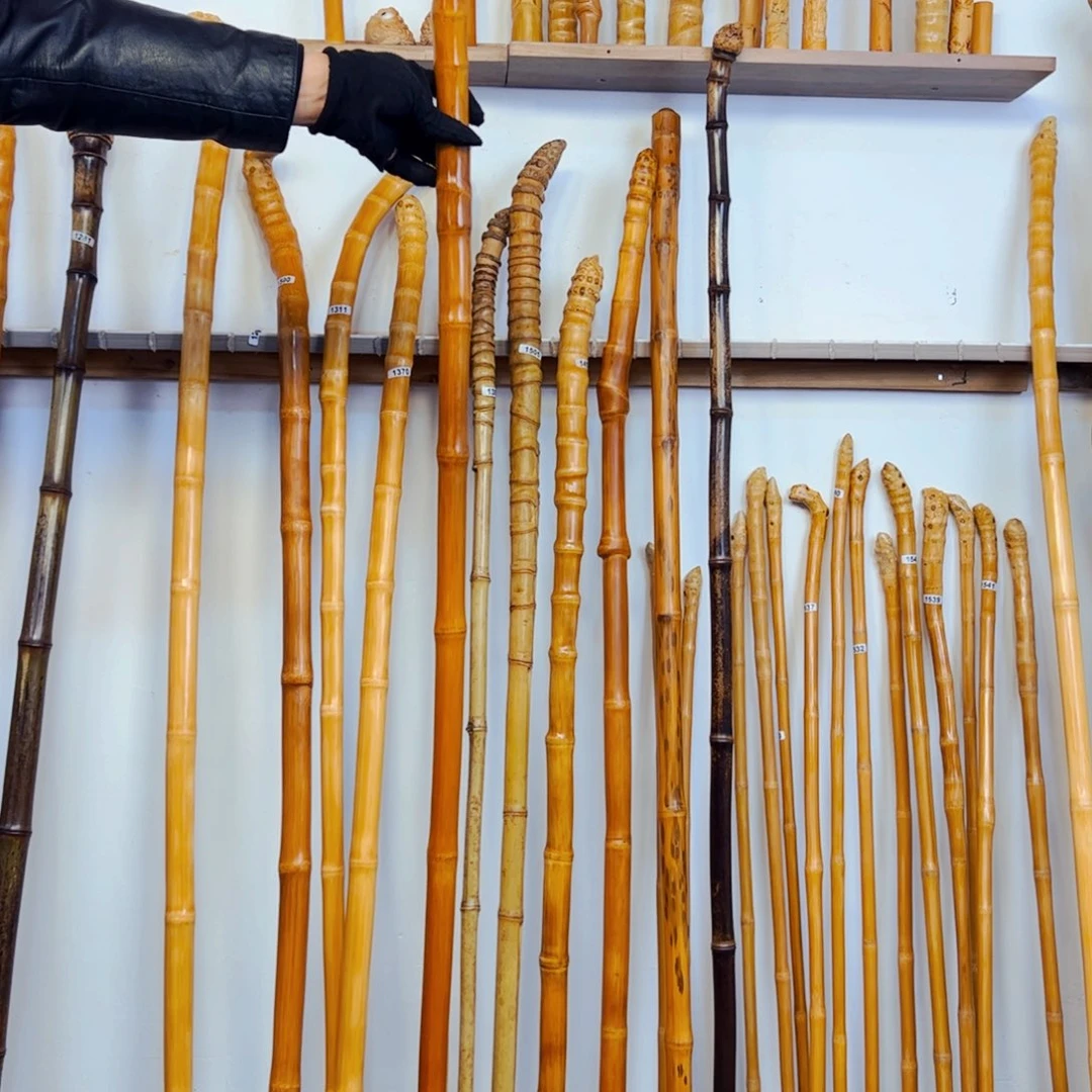 1277玉竹杖登山杖手持拐棍