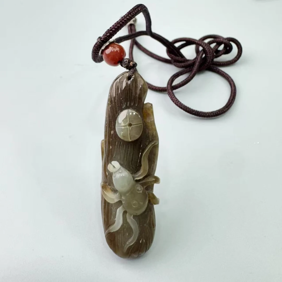 LOT.28/20世纪和田玉知足常乐挂坠/S517019