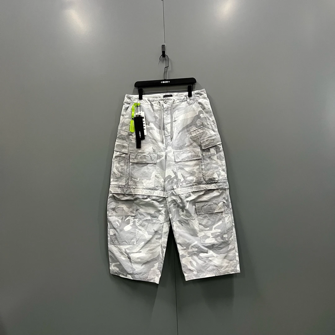 99新 Balenciaga/巴黎世家 ab927 610156 宽松抽绳工装裤 XXS码