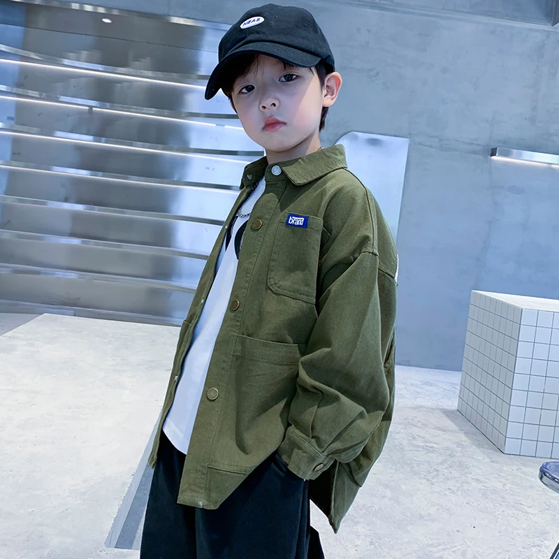 儿童装男童秋装外套2025新款春秋款中大童男孩痞帅秋季时髦洋气潮