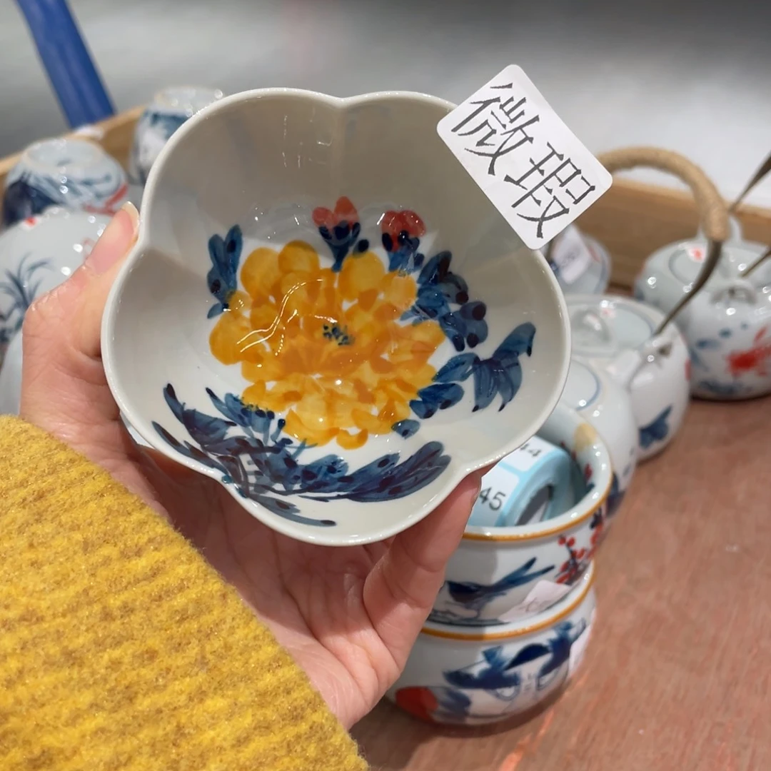 有瑕釉下彩纯手绘