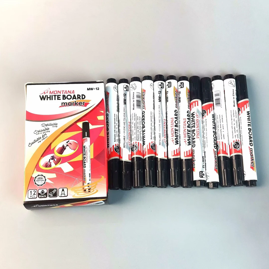 黑色大号白板笔大容量