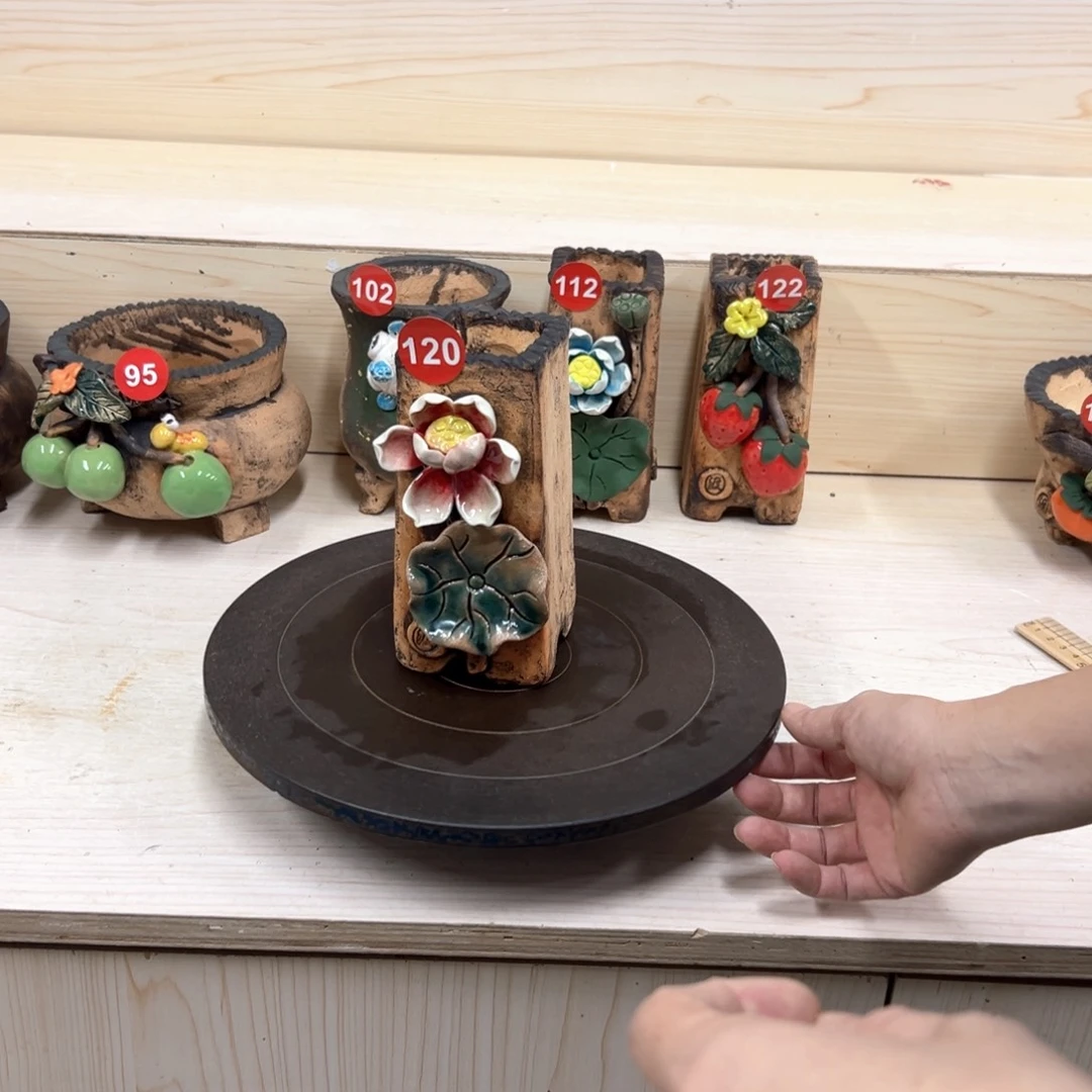 花盆紫砂120号，内口5×4外高16