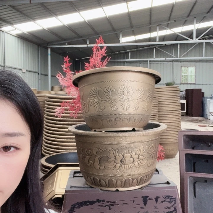 圆形70花盆2个有孔