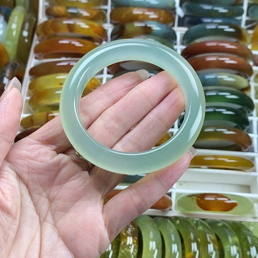 未镶嵌蛇纹石玉手镯56