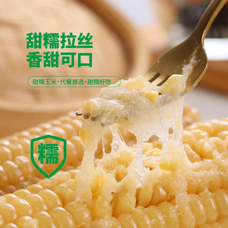 东北白糯玉米 铝箔装  软糯香甜 甜糯拉丝 10支 P