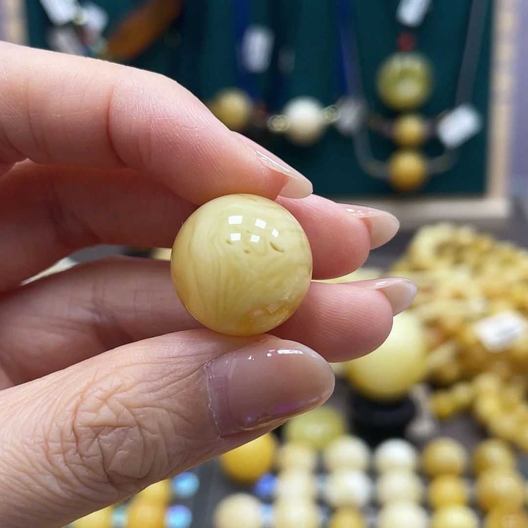 昔***檬裸石蜜蜡未镶嵌17.3mm
