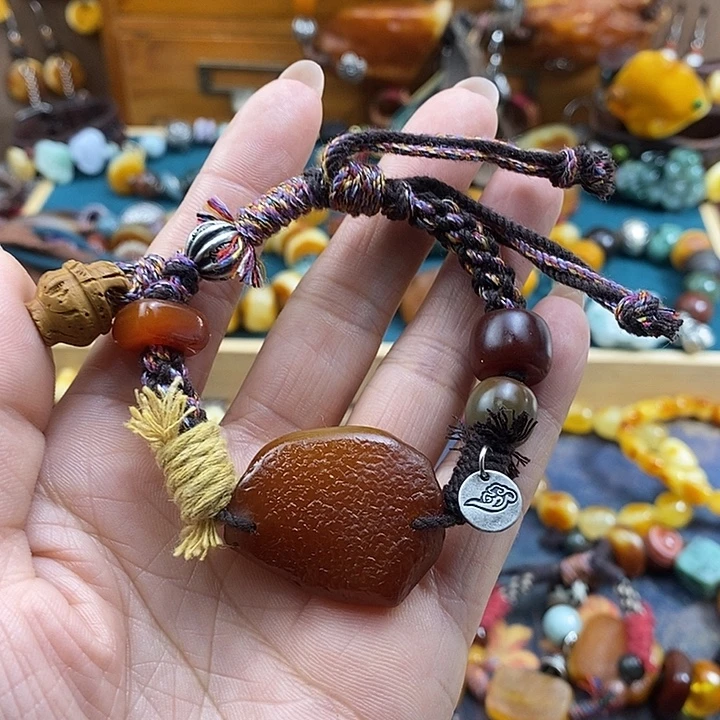 事***意蜜蜡未镶嵌手链手链