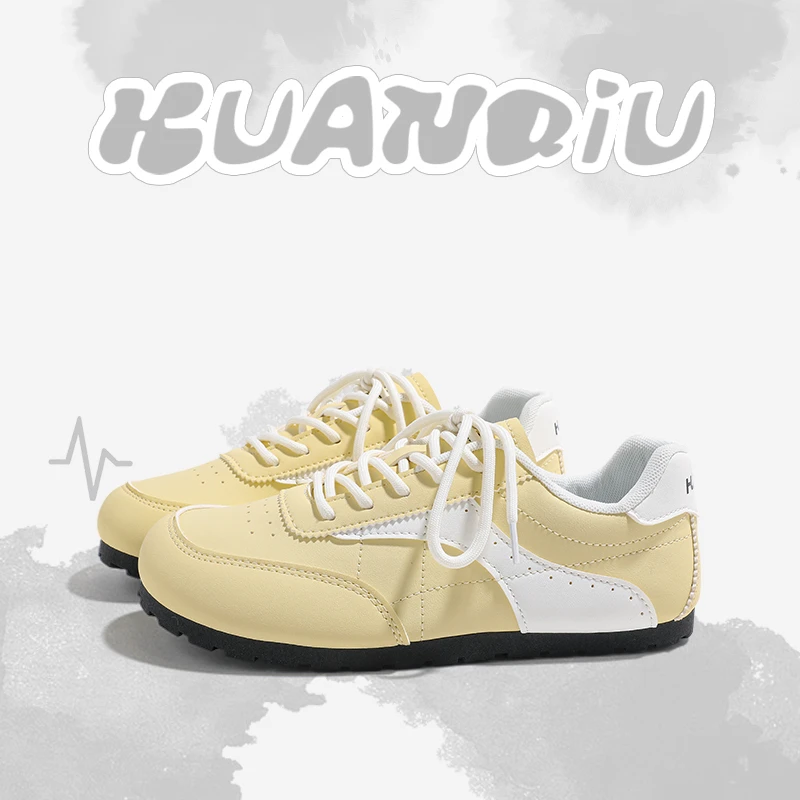 环球厚底德训鞋女款秋季2025新款爆款百搭小众学生女鞋平底休闲鞋