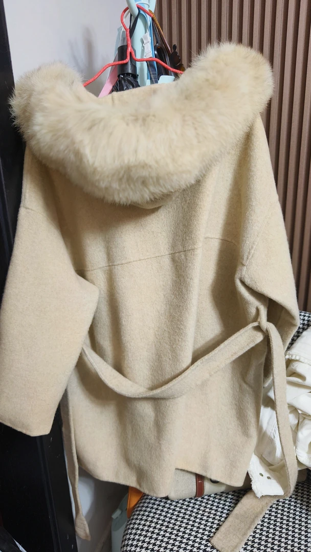 秋冬气质领双面大衣中长款显瘦毛呢外套（仅价格链接，直播间编码）