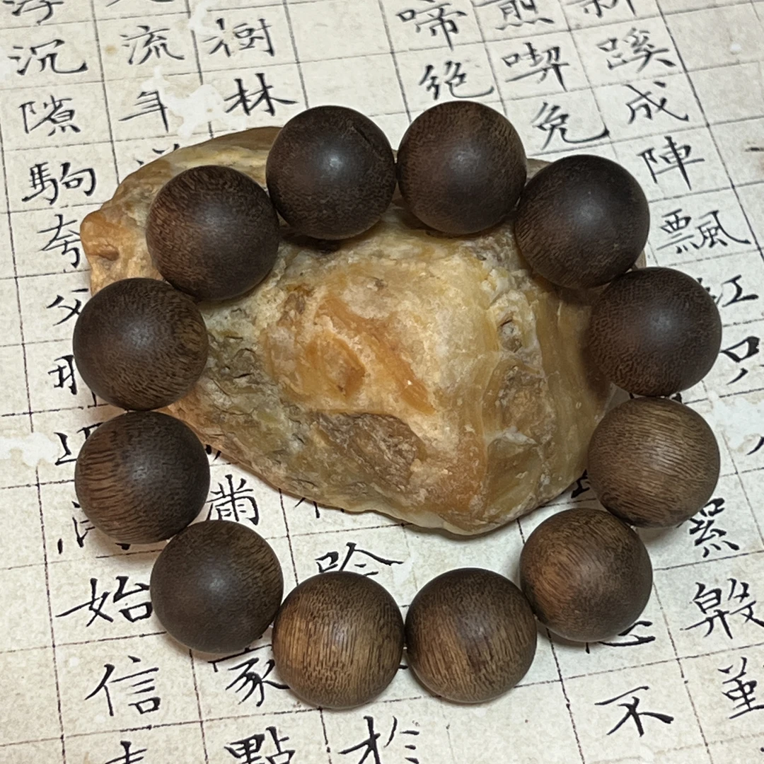 Z-359【海南矿化绿棋】沉香单圈约20mm、51.28g