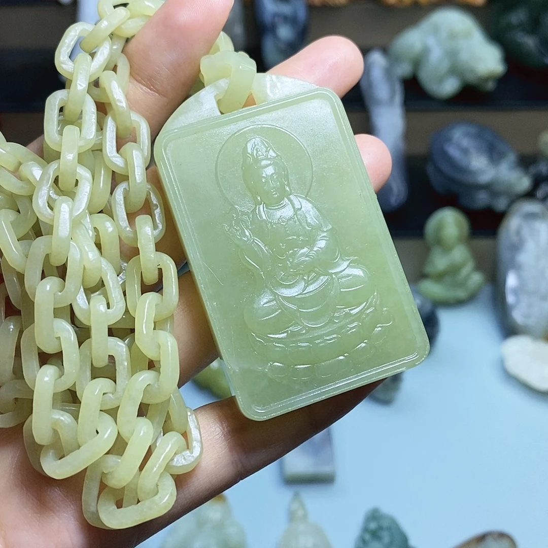 【闪购商品】颈饰未镶嵌和田玉默*龙