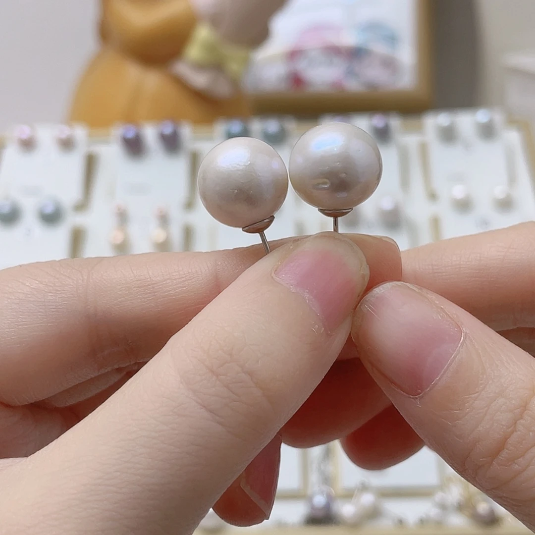 孞***琞淡水珍珠耳饰银S925镶嵌