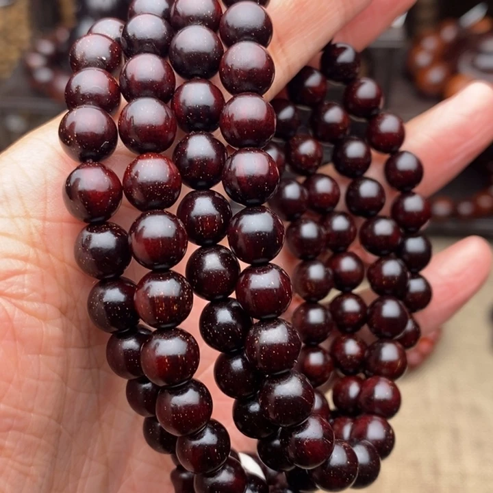 檀香紫檀（小叶紫檀）手串/手链0.8泥料小满金星特价款