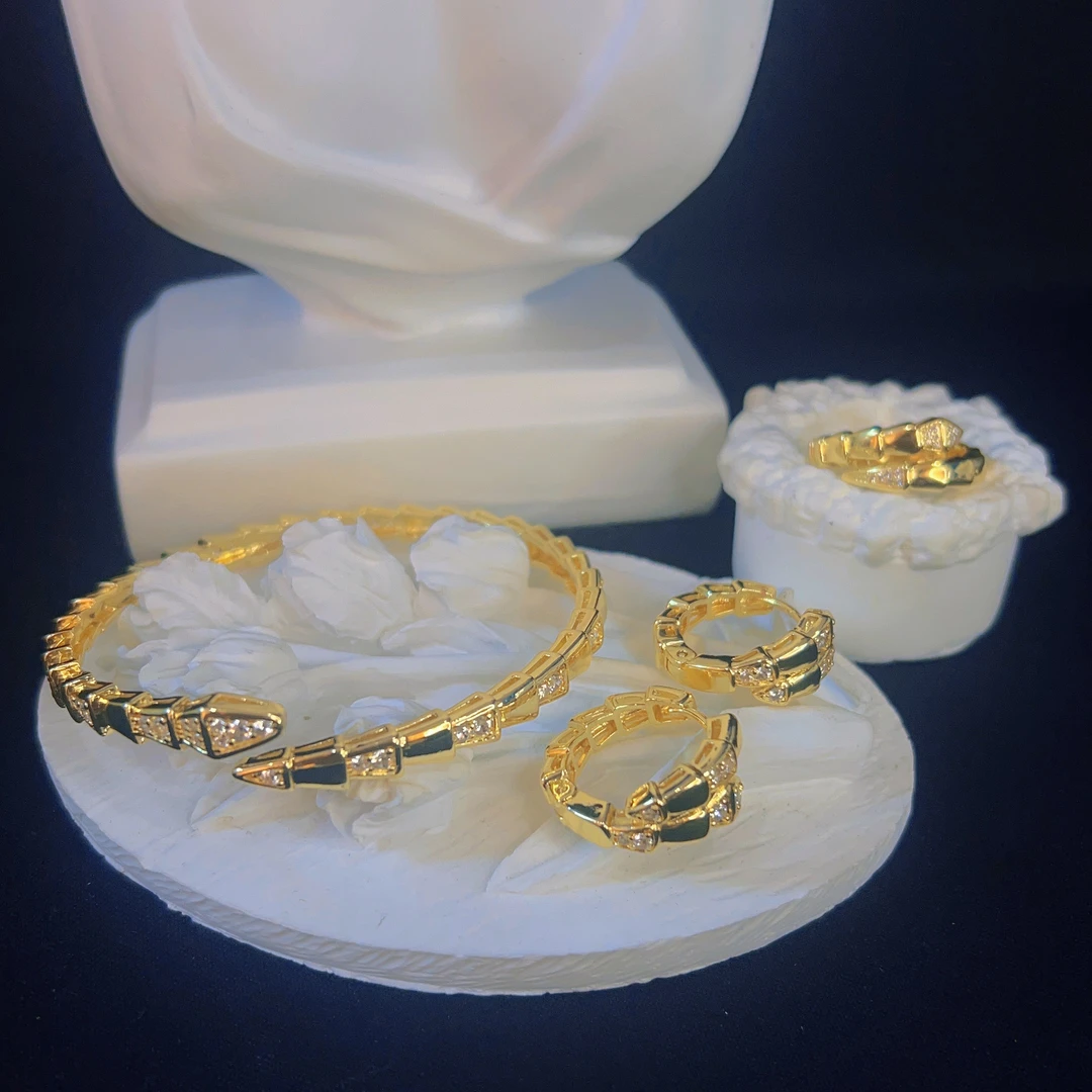 铜合金锆石戒指 哈尼西牧时尚百搭三件套#0008047