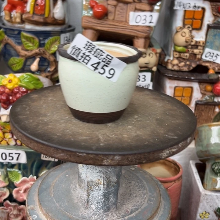 紫砂花盆粗陶材质多肉花盆459