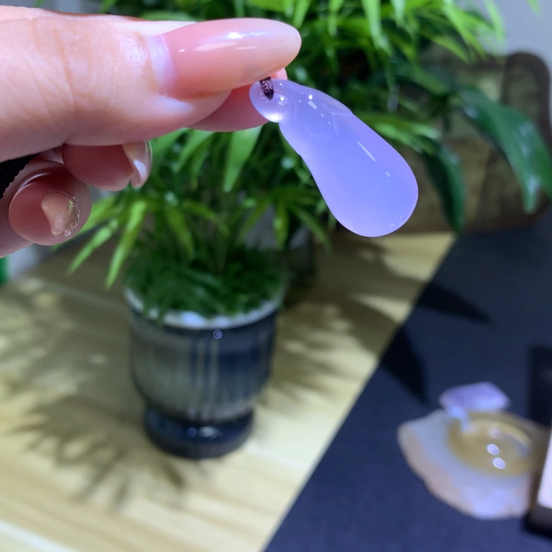 玛瑙/玉髓未镶嵌手镯冰紫福瓜