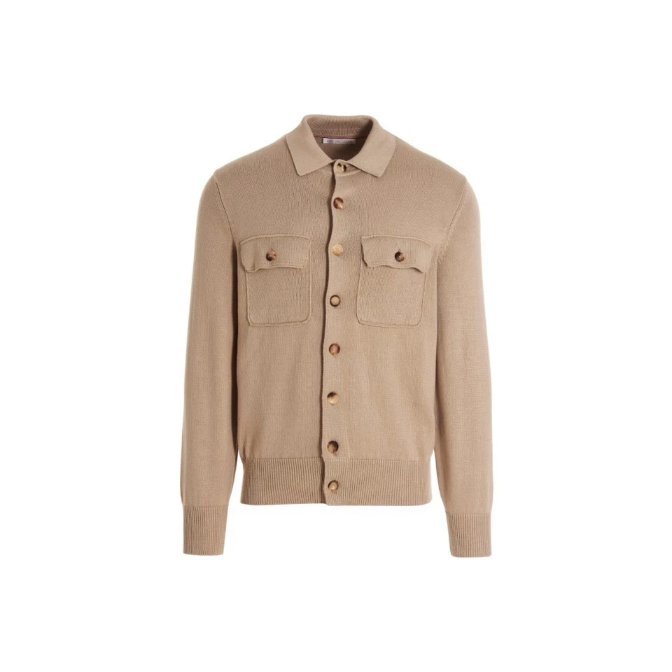 未使用 Brunello Cucinelli/布鲁内洛·库奇内利 单排扣针织衫50码