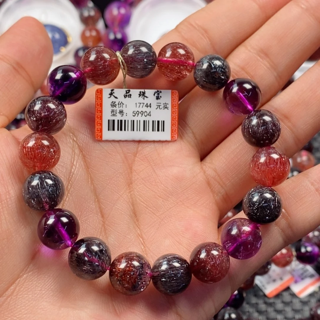 水晶手链未镶嵌黑加仑超七59904