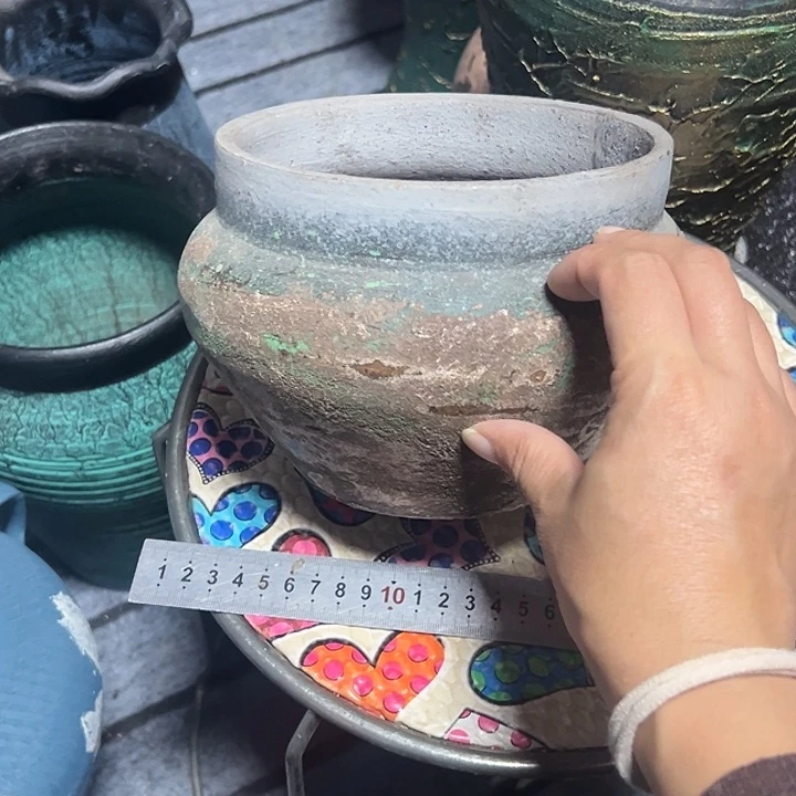 做旧盆默认打孔高13口16
