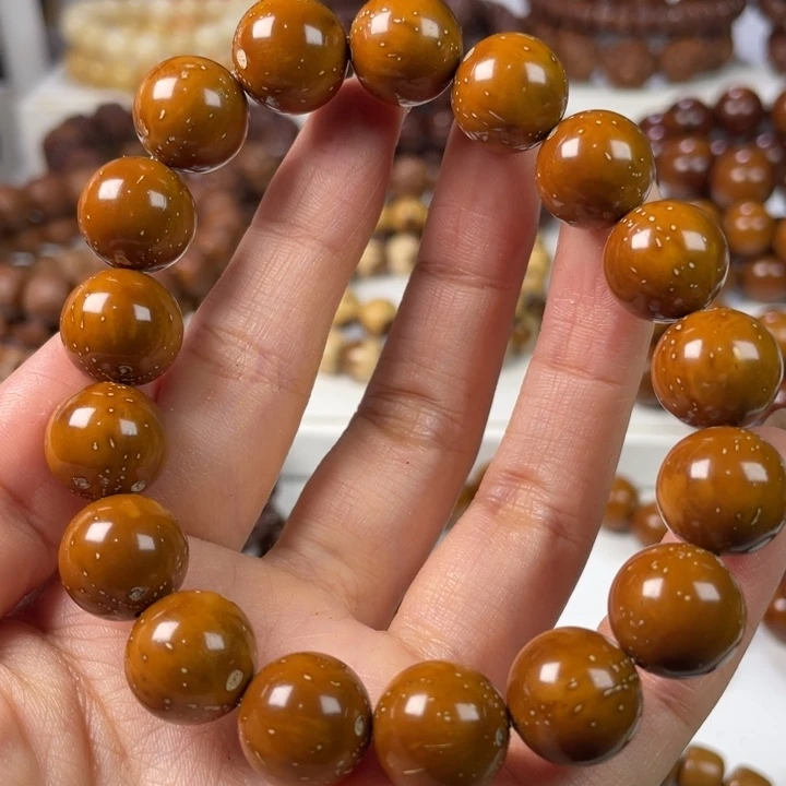 紫金鼠手串13.4尺寸练手瑕疵款（明显白斑）