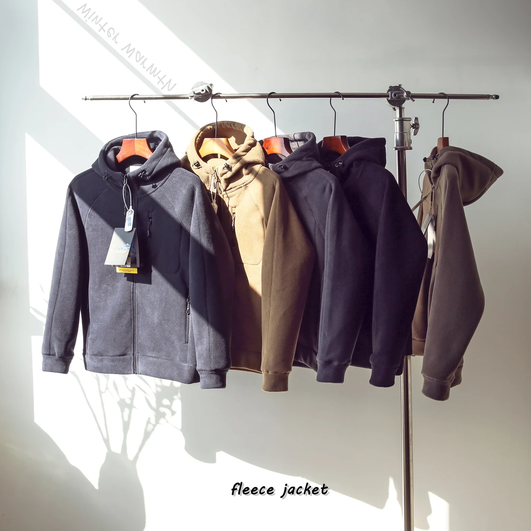 聚热防风！双面摇粒绒！秋冬百搭保暖休闲男女同款连帽外套2483