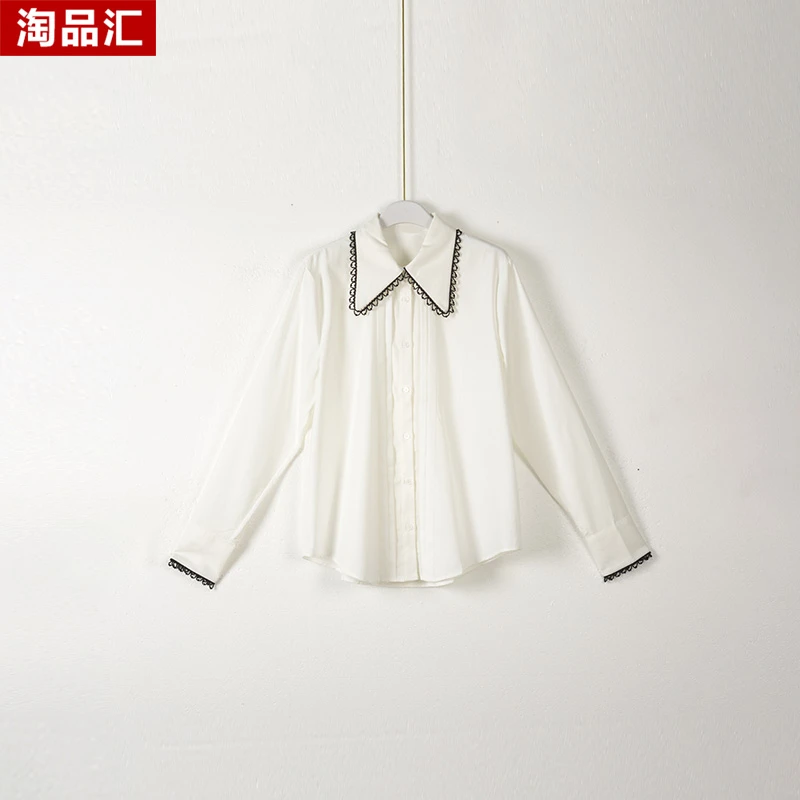 【Y专柜捡漏】深圳高端女装KBC-百搭气质减龄衬衣2409-白色大一码