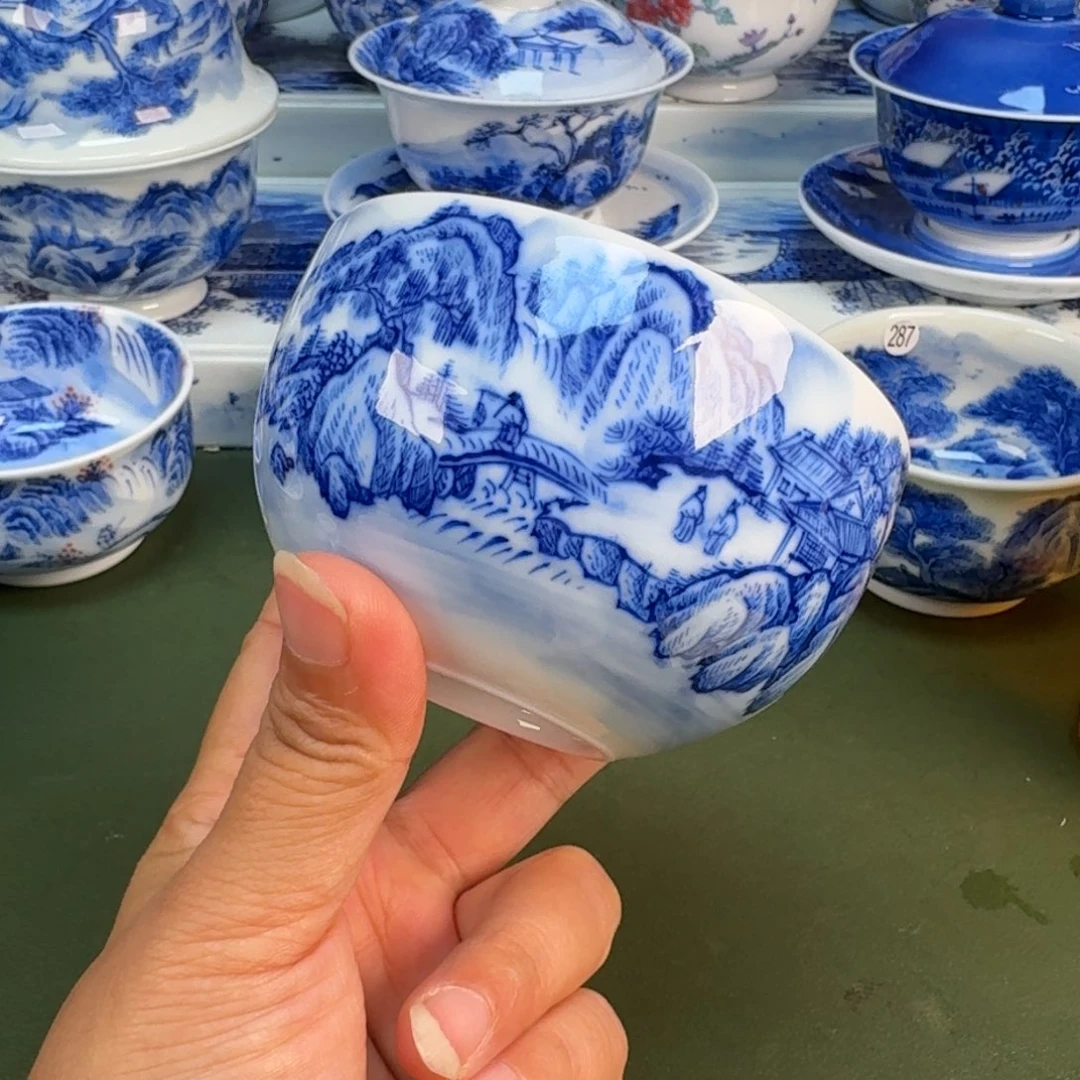 景德镇纯手绘茶具圆圆269